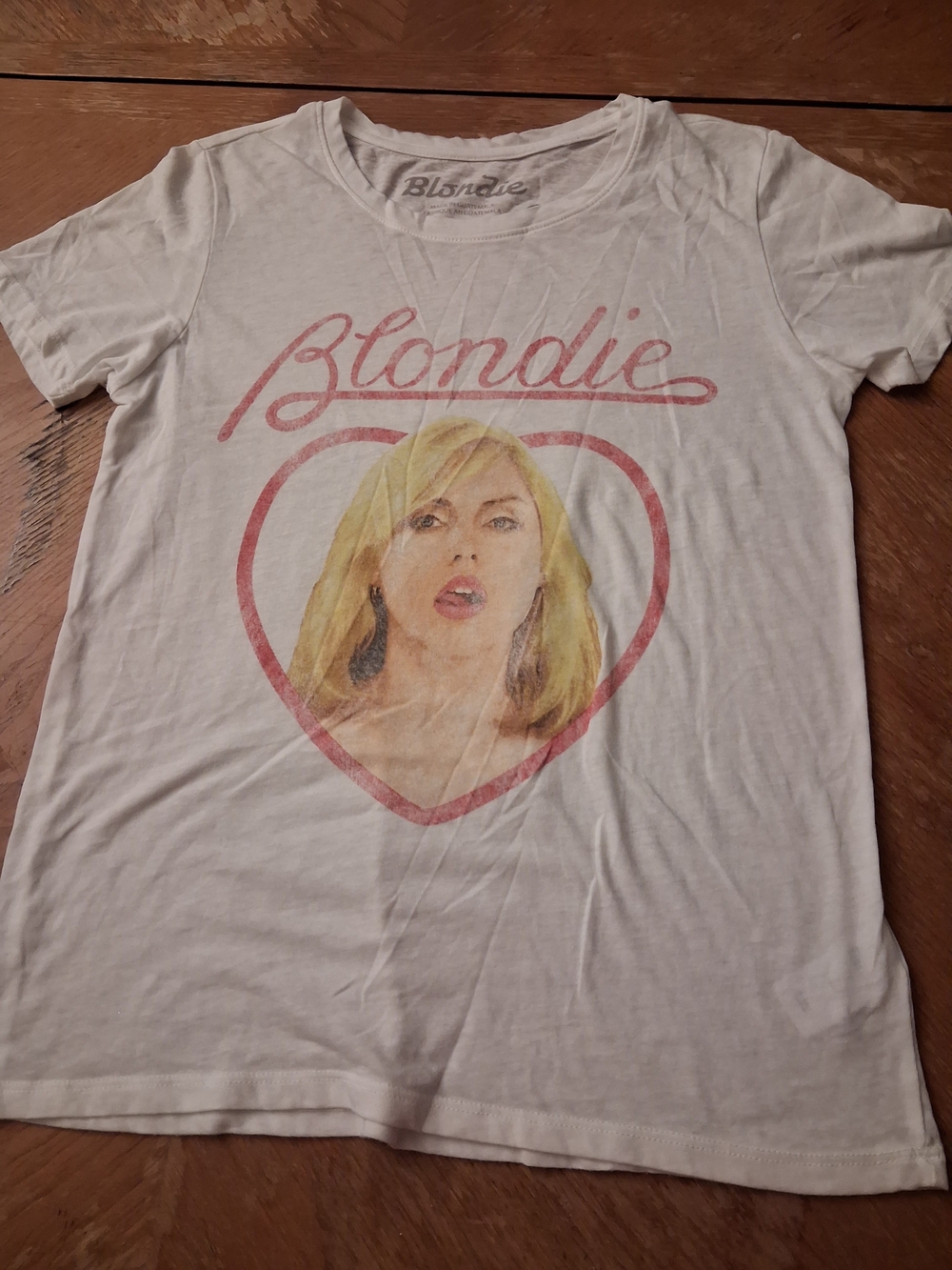 Blondie White Graphic Short Sleeve Tee